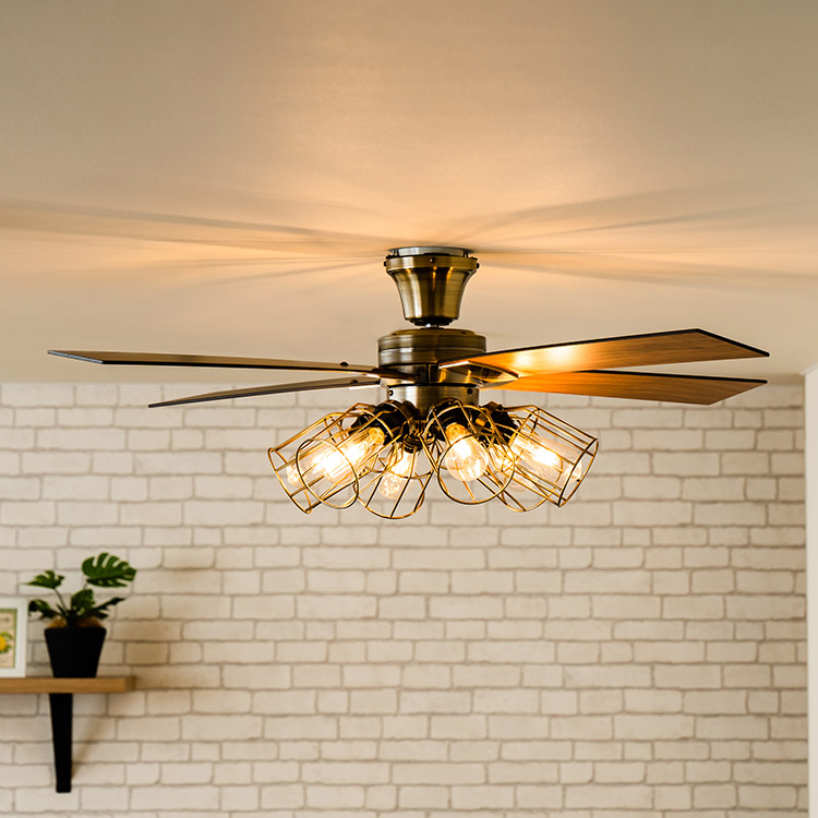 Modern Collection Ceiling fan with Filament LED 6 Lights JE-CF048