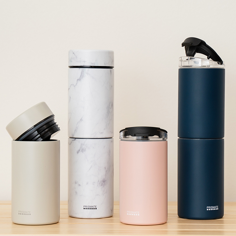 PRISMATE Washable stainless bottle with 2 types filter and tumbler cap PR-SK041
